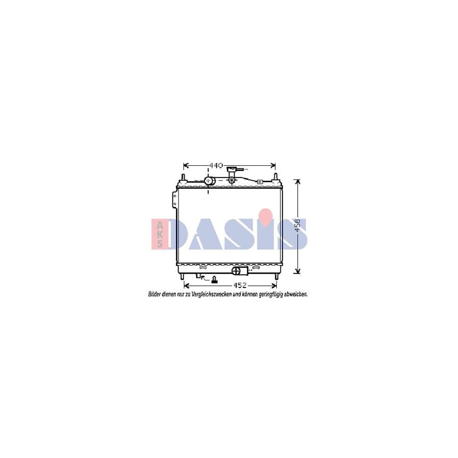 AKS Dasis 560057N Engine Radiator for Hyundai Getz (Tb)