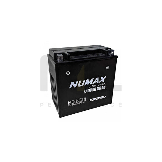 Numax YB16CL-B (MB12V16CLB) Sealed Motorbike Battery NTS16CLB