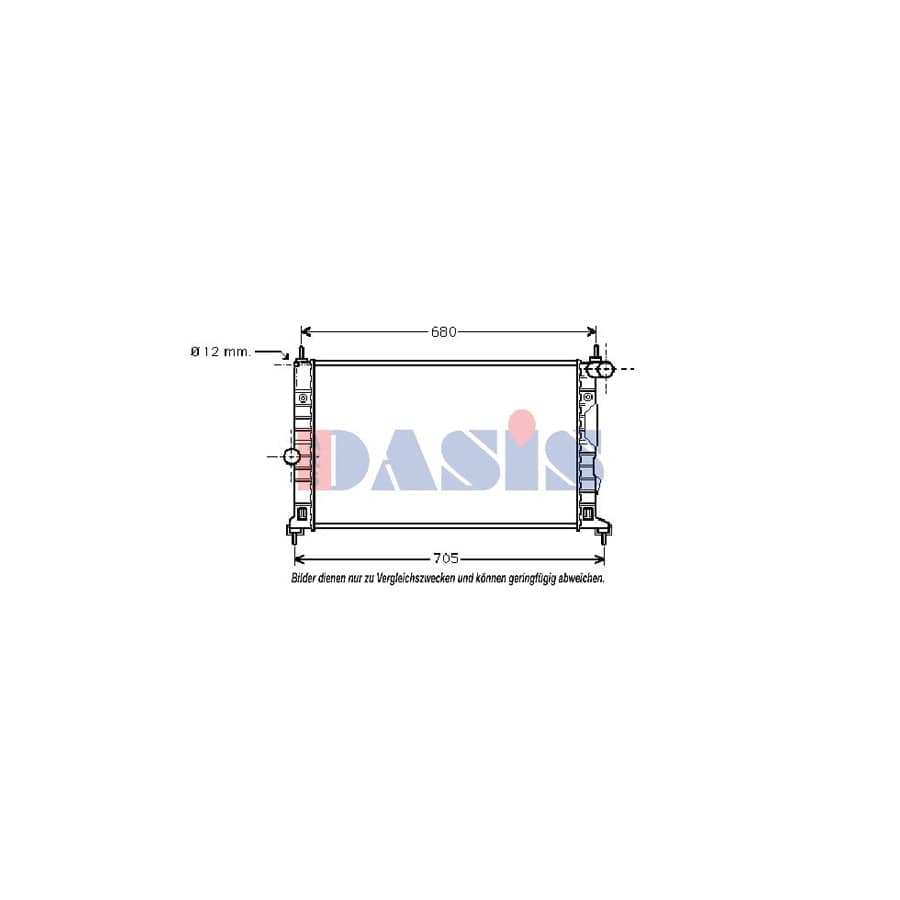 AKS Dasis 190007N Engine Radiator for Saab 9-5