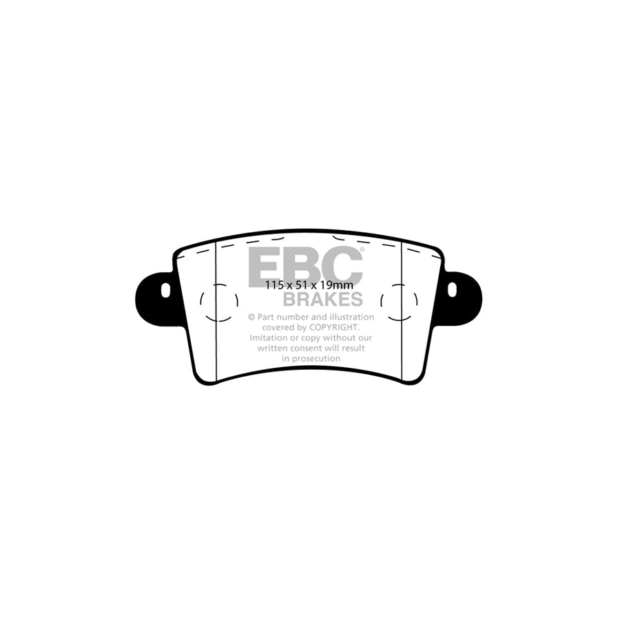EBC DP1385 Nissan Opel Renault Vauxhall Ultimax Rear Brake Pads (Inc. Interstar, Movano, Master) 2 | ML Performance UK Car Parts