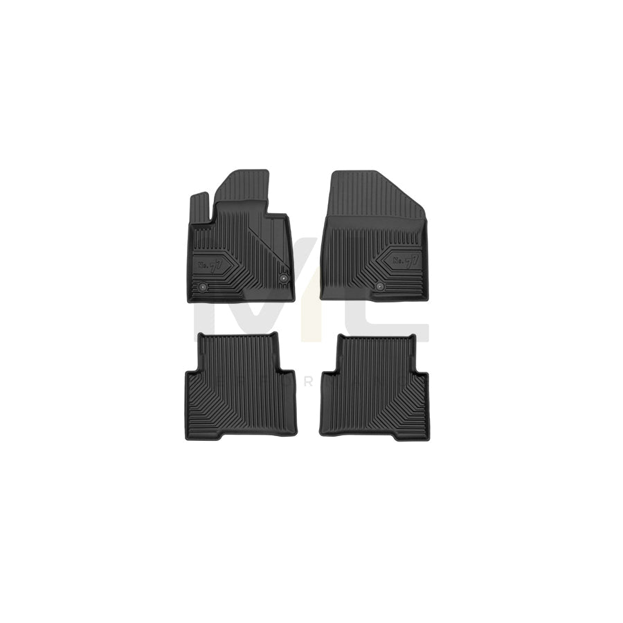 FROGUM Tailored, No.77 77409903 Floor mat set for HYUNDAI Santa Fﾃｩ III (DM) Elastomer, Front and Rear, Quantity: 4, Black, (LHD)