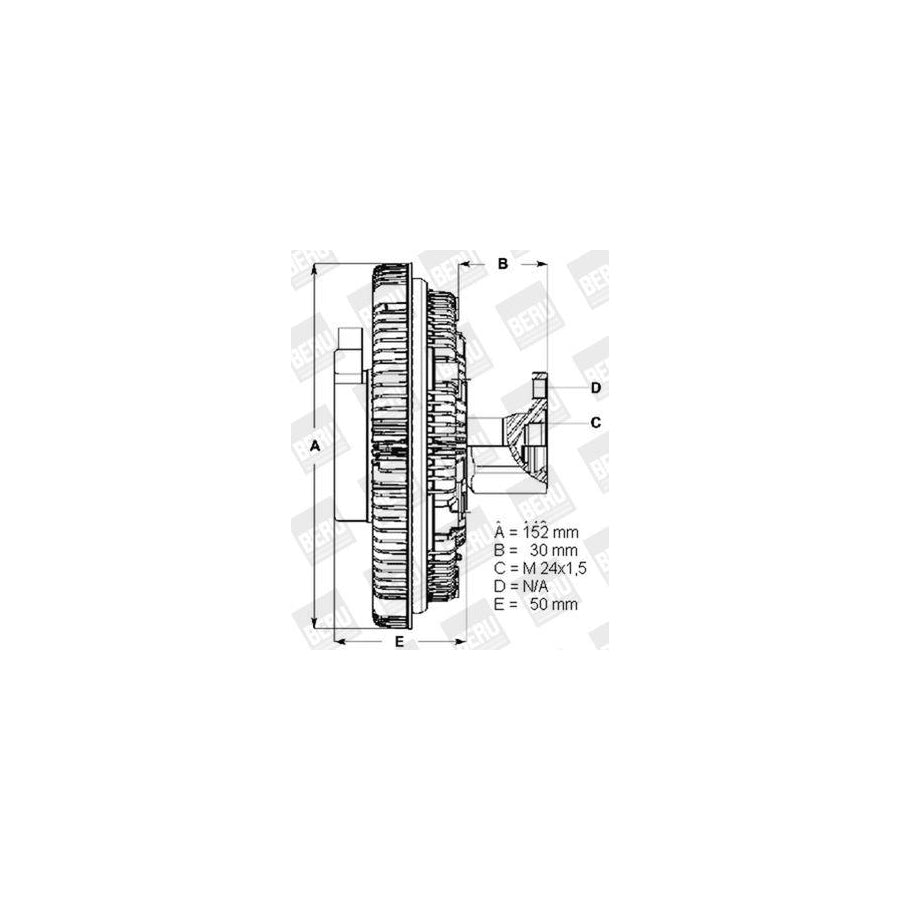 Beru Lk017 Fan Clutch for Ford Transit