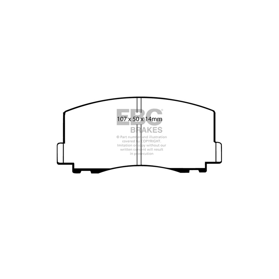 EBC PDKF1307 Mitsubishi Ultimax Front Brake Pad & Plain Disc Kit (Inc. Cordia & Tredia) 2 | ML Performance UK Car Parts