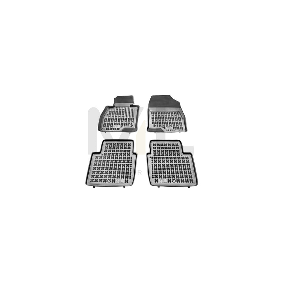 REZAW PLAST Tailored 200811 Floor mat set for MAZDA 6 Saloon (GJ, GL) Elastomer, Front and Rear, Quantity: 4, Black