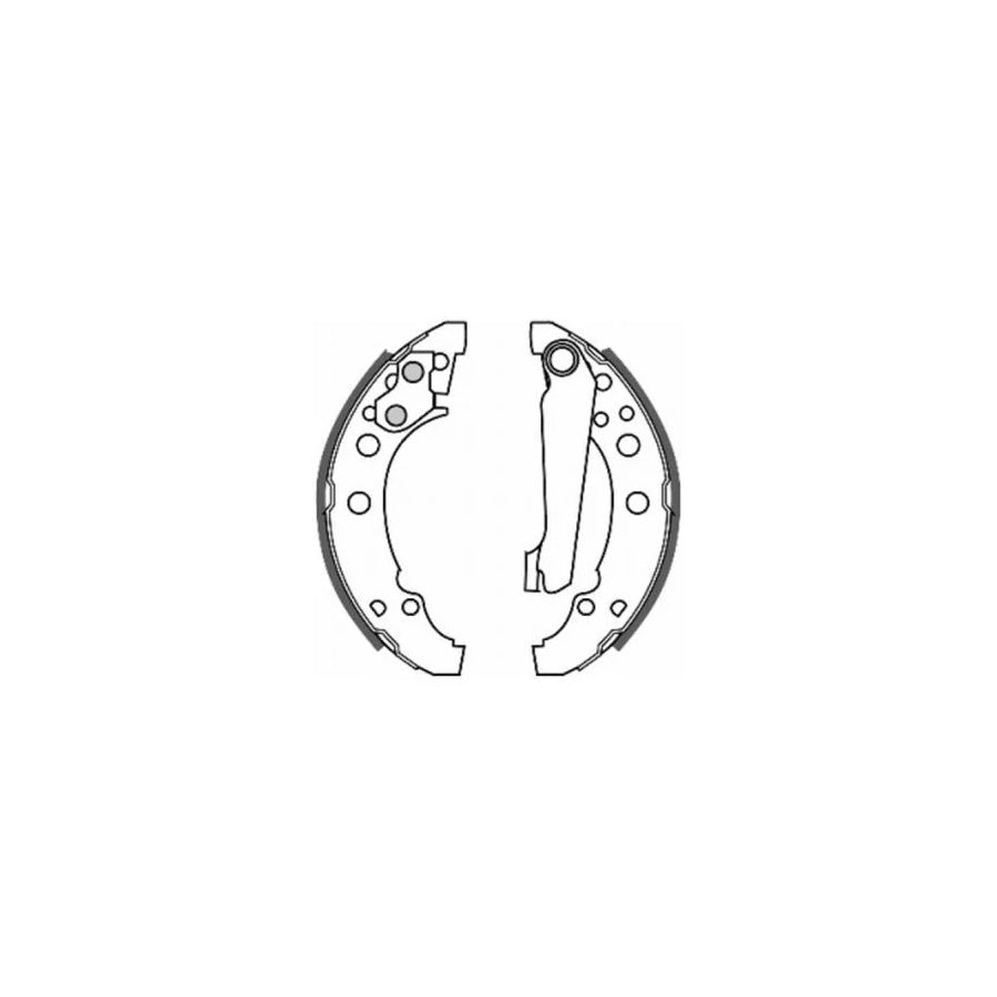 ABE C0W001ABE Brake Shoe Set