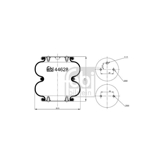 Febi Bilstein 44628 Boot, Air Suspension