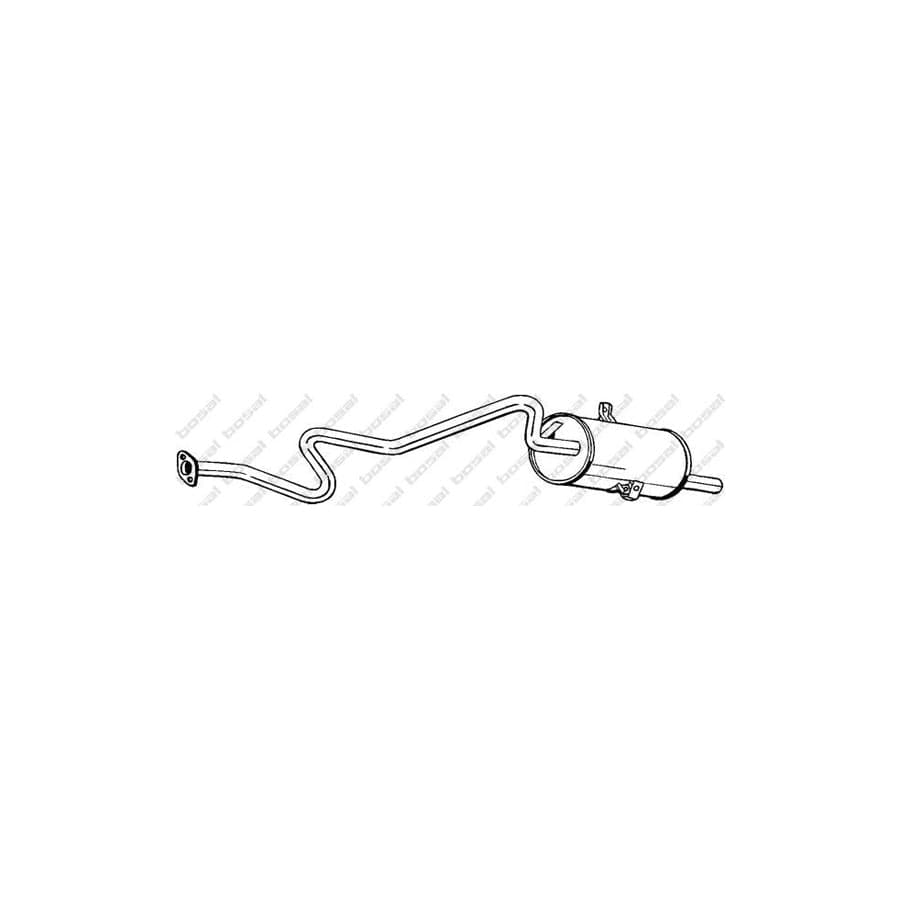 Bosal 283-157 Rear Silencer for Nissan Micra I Hatchback (K10)