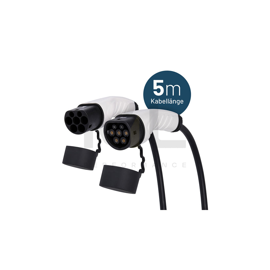 ABSINA 52-231-1001 Charging cable Charging coupler type 2, Charging plug type 2, 16A, 11kW, 5m, Phases 3, 2600V, IP55