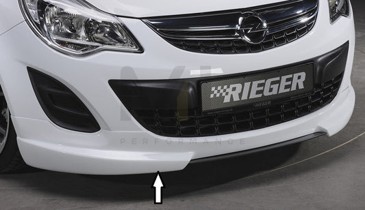Rieger 00058946 Opel Corsa D Front Splitter 1 | ML Performance UK Car Parts