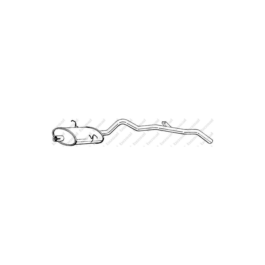 Bosal 285-145 Middle Silencer for Nissan Urvan