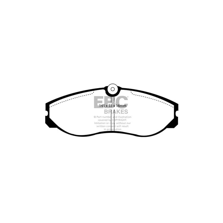EBC PDKF1088 Ldv Nissan Ultimax Front Brake Pad & Plain Disc Kit (Inc. Cub, Serena, Vanette Cargo) 2 | ML Performance UK Car Parts