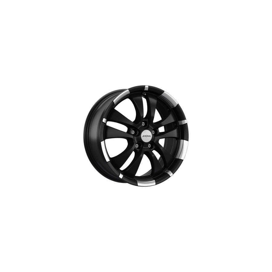Ronal R59 7.5x18 ET35 59R8755.03X/021 Jetblack-Matt-Rim Lip Diamond Cut Wheel