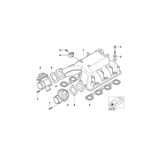 Genuine BMW 11612248439 E38 E65 Decoupling Element (Inc. 740d)