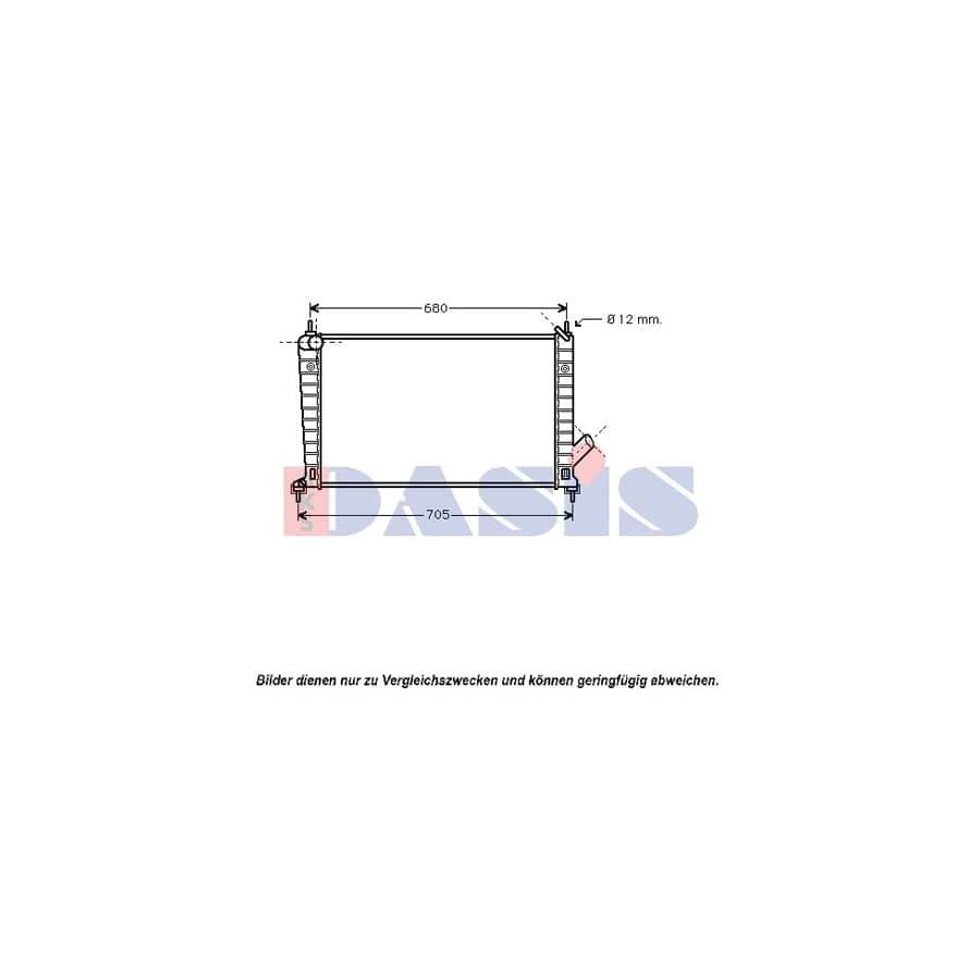 AKS Dasis 190011N Engine Radiator for Saab 9-5