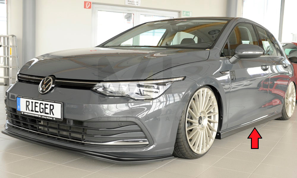 Rieger 00059602 VW Mk8 Golf Side Skirt (GTI, GTD & GTE) 5 | ML Performance UK Car Parts