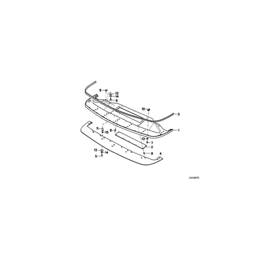 Genuine BMW 51112233102 E30 Cover M SPORT E3 (Inc. M3)