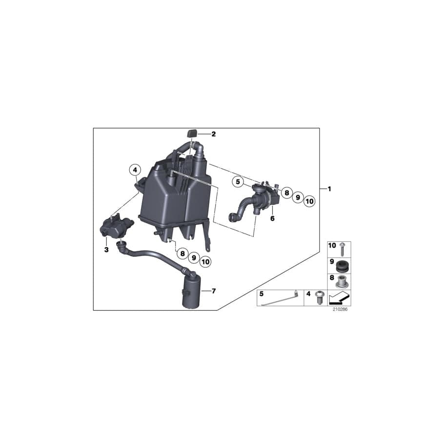 Genuine BMW 16137217031 E72 Activated Charcoal Filter (Inc. Hybrid X6)