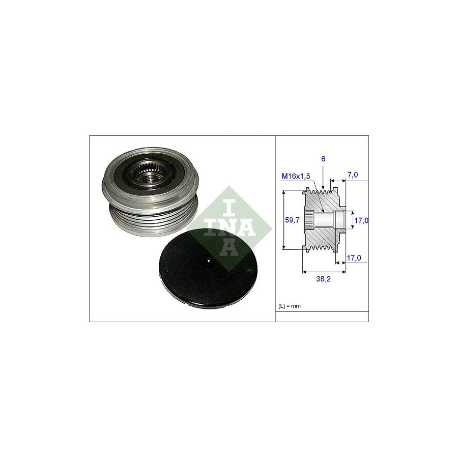Ina 535 0064 10 Alternator Freewheel Clutch