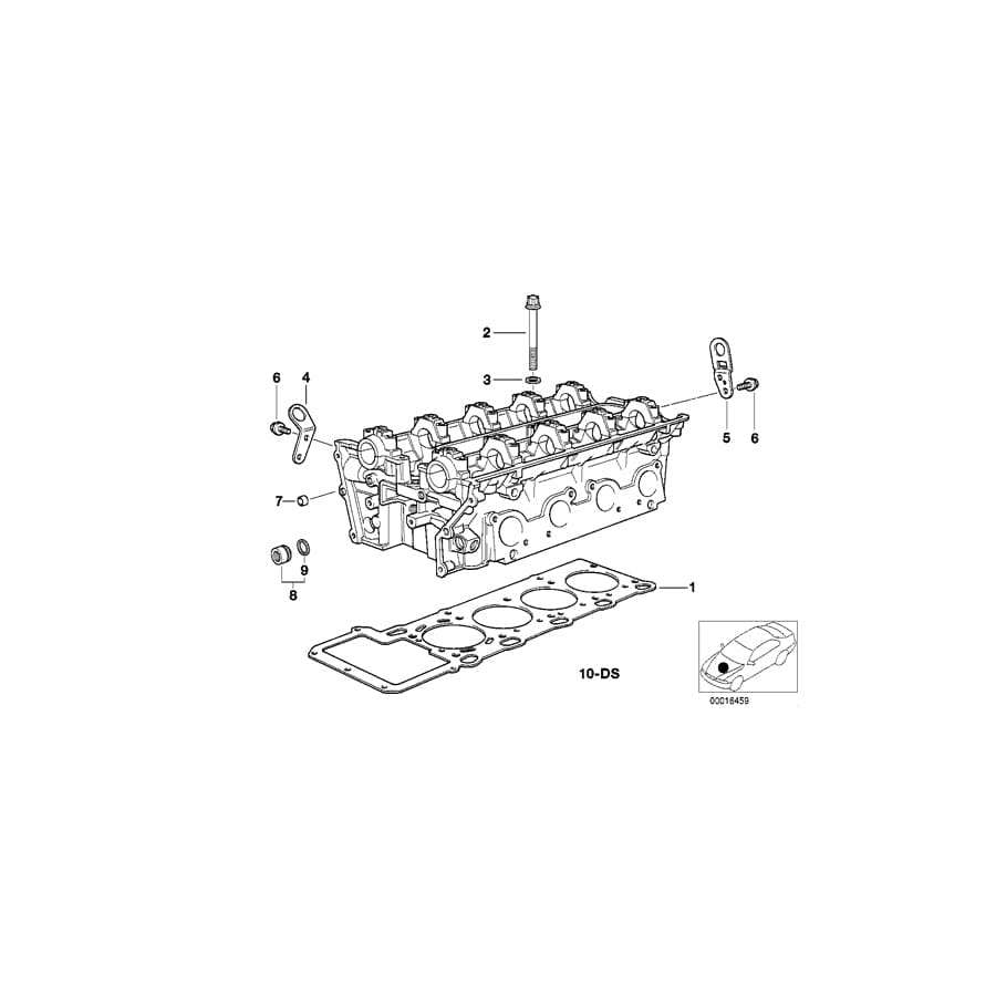 Genuine BMW 11121433464 E39 E38 Cylinder Head Gasket Asbestos-Free 2,07mm (+0,3) (Inc. 535i, 735i & 735iL)