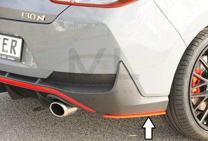 Rieger 00076008 Hyundai Rear Side Splitter (i30 N-Performance & i30 N) 5 | ML Performance UK Car Parts