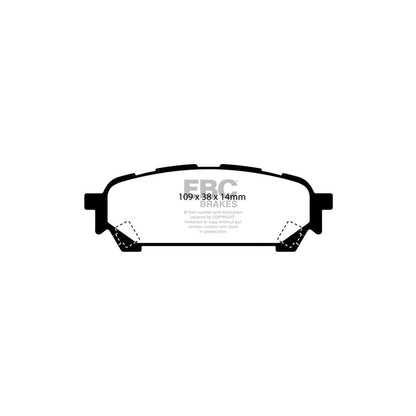 EBC DP41687R Subaru Yellowstuff Rear Brake Pads (Inc. Forester & Impreza) 2 | ML Performance UK Car Parts