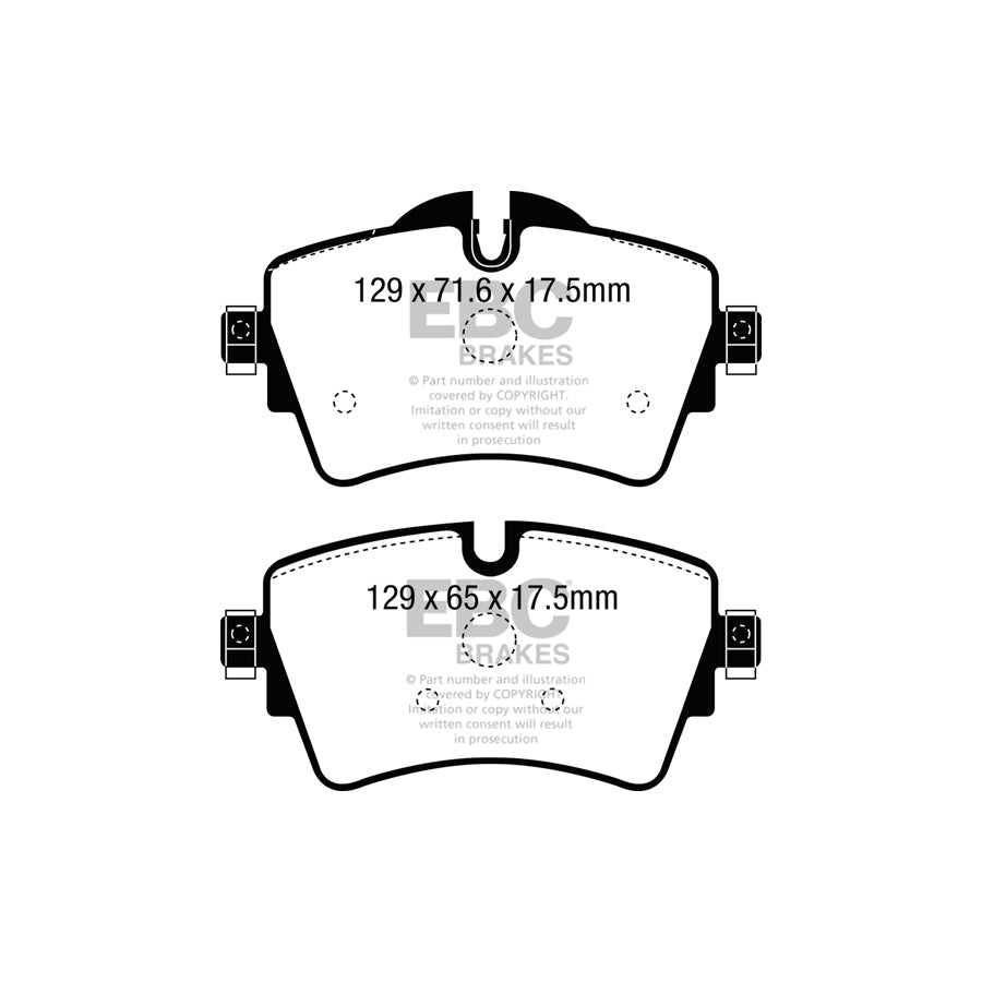 EBC DPX2227 BMW Mini Ultimax Front Brake Pads - ATE/TRW Caliper 2 | ML Performance UK Car Parts