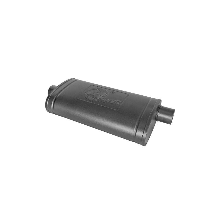 aFe 49M00016-B 3 IN ID Center/Offset x 11 IN W x 5 IN H x 22 IN L - Oval Body - Black Muffler