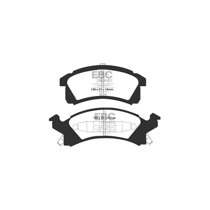 EBC PD01KF1621 Pontiac Grand Am Greenstuff Front Brake Pad & Plain Disc Kit  2 | ML Performance UK Car Parts