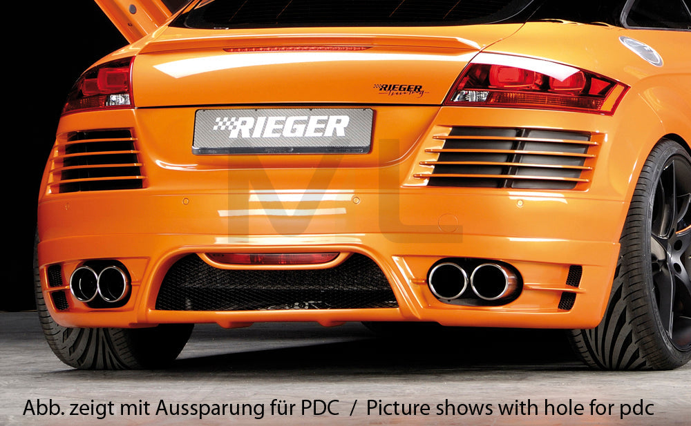 Rieger 00055157 Audi 8J TT Rear Bumper 1 | ML Performance UK Car Parts