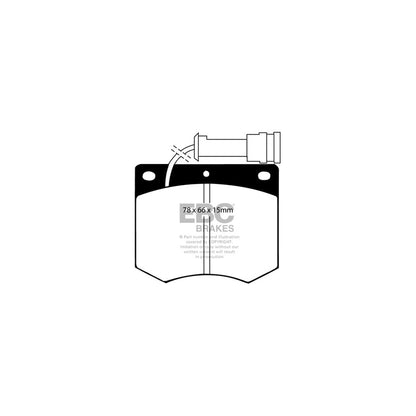 EBC DP436 Ford Granada Mk2 Ultimax Front Brake Pads 2 | ML Performance UK Car Parts