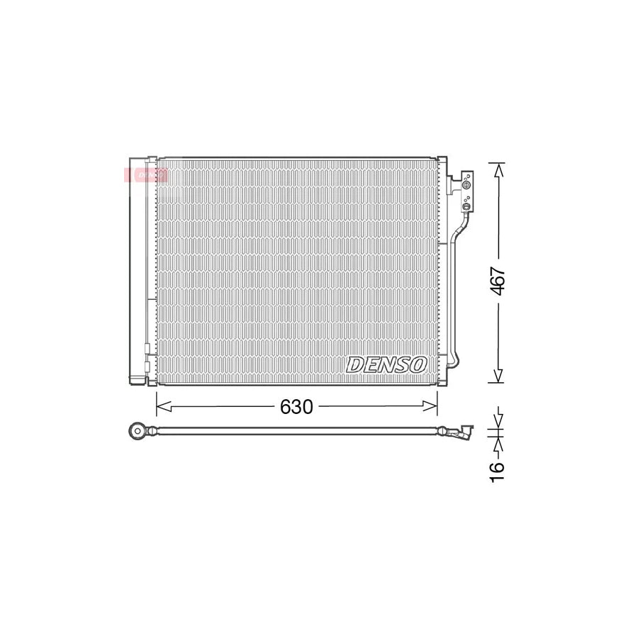 DENSO DCN05031 Air Conditioning Condenser for BMW 5 Series