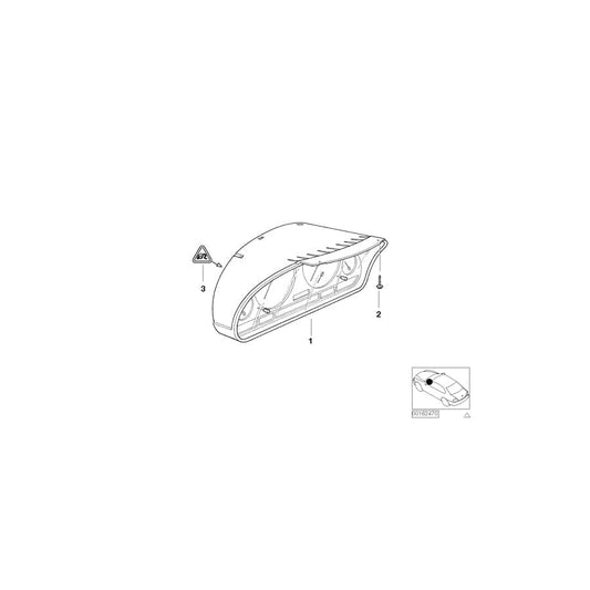 Genuine BMW 62116985671 E46 Instruments Combination Uncoded MPH (Inc. 325Ci, 328Ci & 320Ci)