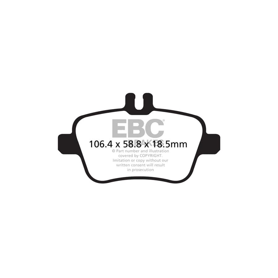 EBC PDKR567 Mercedes-Benz W246 C/X117 X156 Ultimax Rear Brake Pad & Plain Disc Kit 2 | ML Performance UK Car Parts