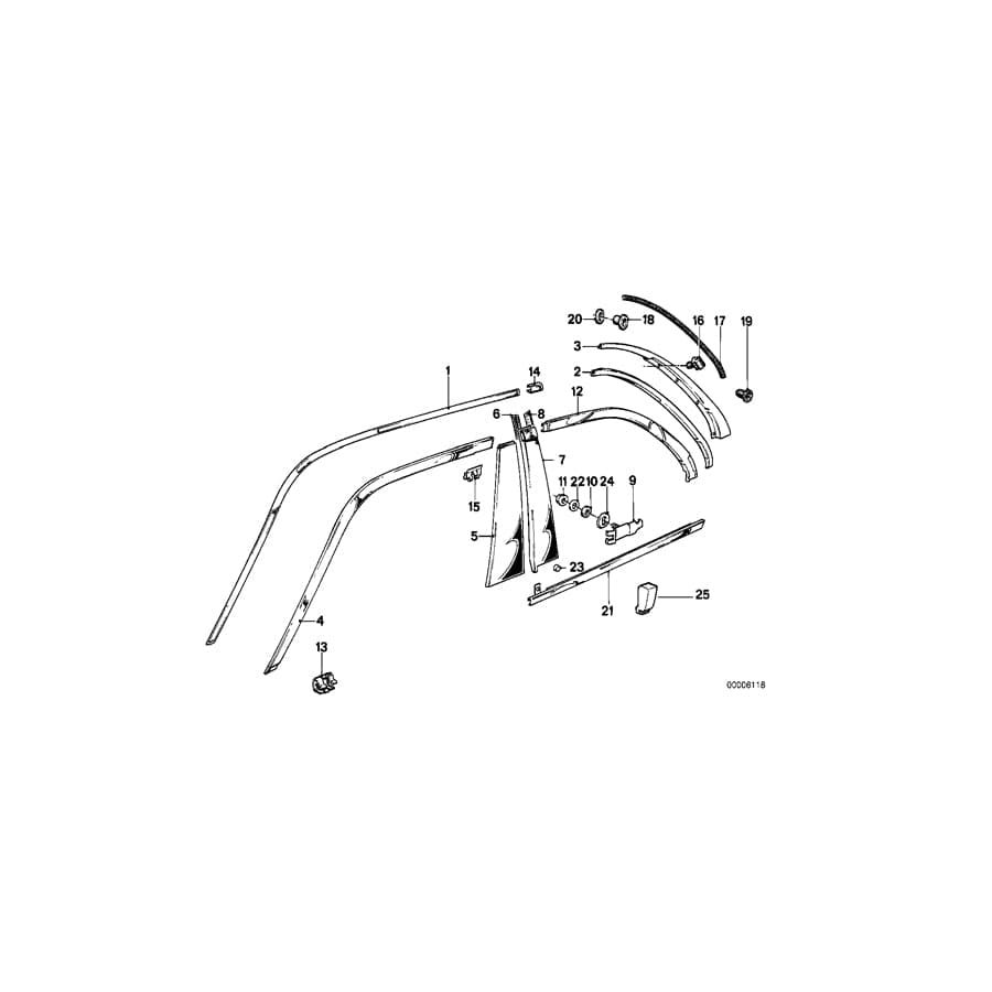 Genuine BMW 51321874017 E30 E28 Clamp (Inc. M3, 535i & 318is)