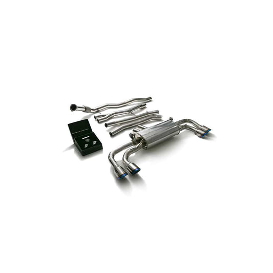 Armytrix PE3T1-QS30B Valvetronic Exhaust System Porsche Cayenne 2018+ with Quad Blue Coated 4"