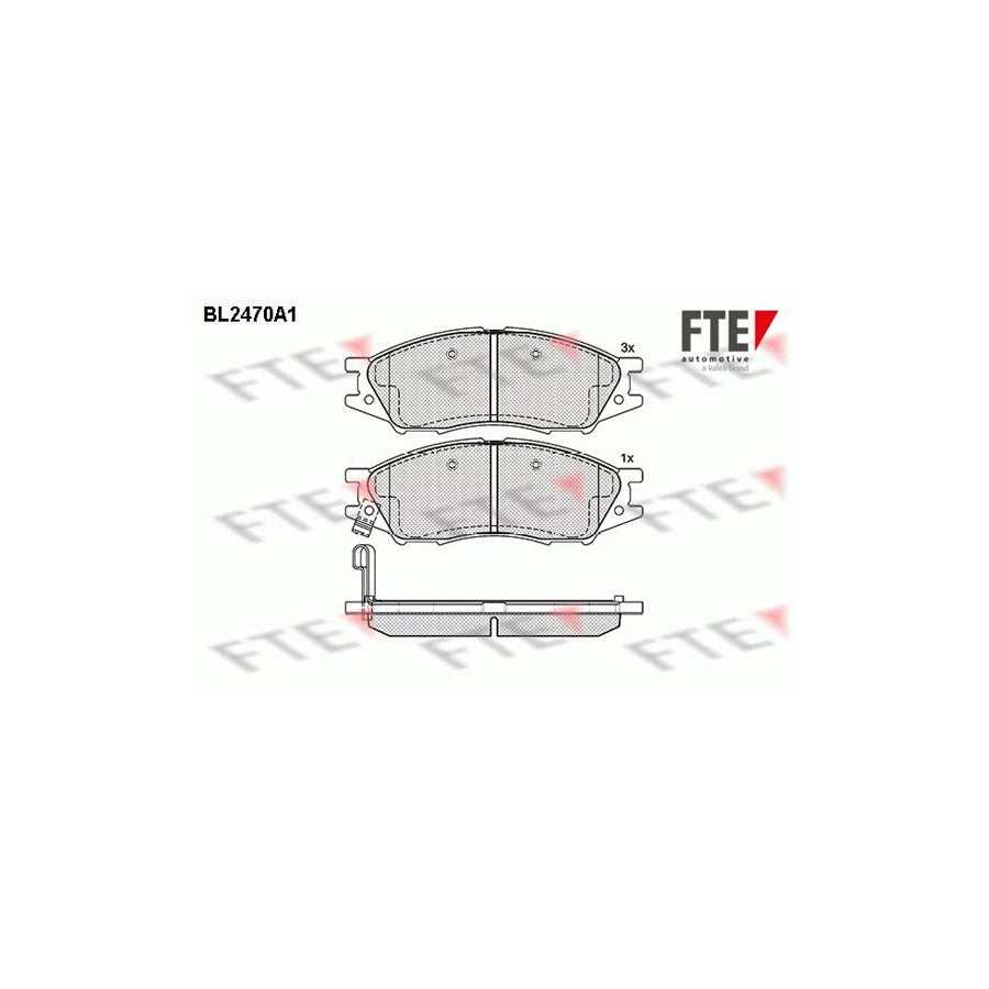 FTE Bl2470A1 Brake Pad Set for Nissan Almera
