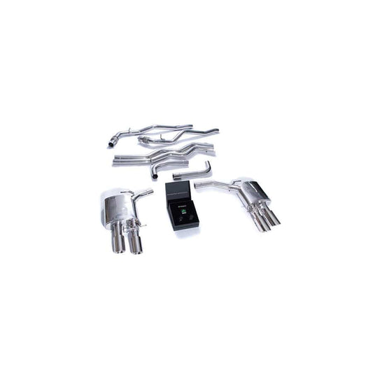 Armytrix AUC8T-QS38C Valvetronic Exhaust System Audi A7 C8 2018+ with  Quad Chrome 4"