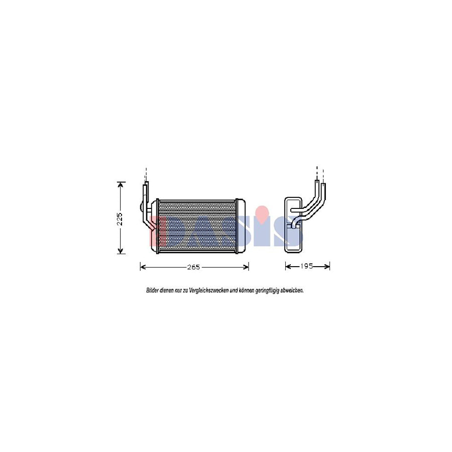 AKS Dasis 379100N Heater Matrix for Rover 100