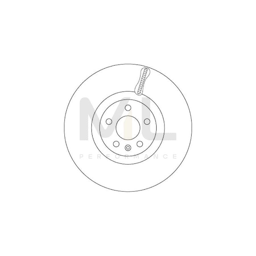 TRW DF6939S Brake Disc Internally Vented, Painted  - 1 piece