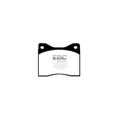 EBC PD03KF218 BMW E12 Yellowstuff Front Brake Pad & Plain Disc Kit - ATE Caliper 2 | ML Performance UK Car Parts