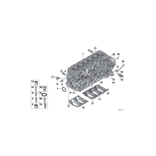 Genuine BMW 11668647314 G11 G06 G12 Cap (Inc. X6 M50dX, 750LdX & X7 M50dX)