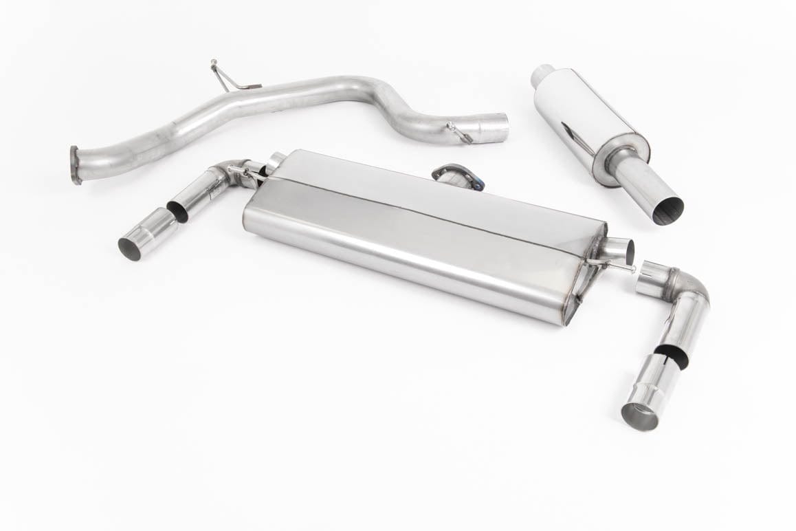 MillTek SSXSE215 Seat Leon Cat-Back Road+ Polished Ovals