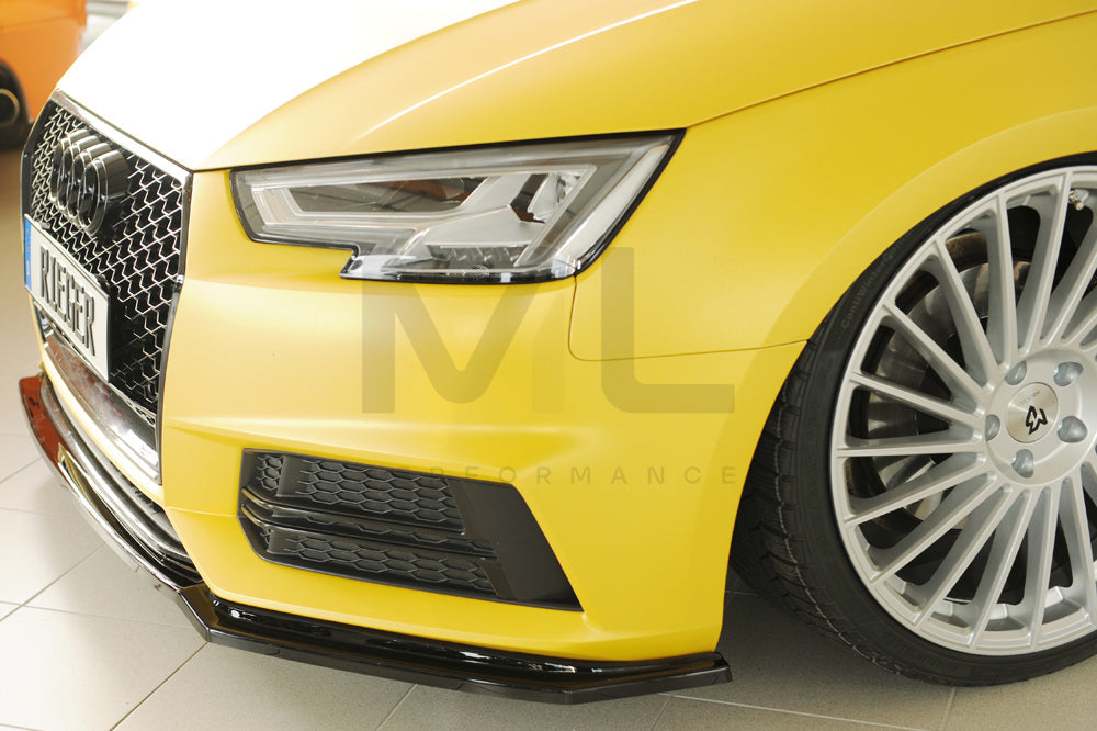 Rieger 00088226 Audi B9 F4 Front Splitter (A4 & S4) 10 | ML Performance UK Car Parts