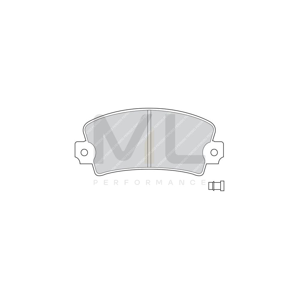 Ferodo Premier FDB361 Brake Pad Set for Abarth Ritmo (138A_) Incl. Wear Warning Contact, With Accessories