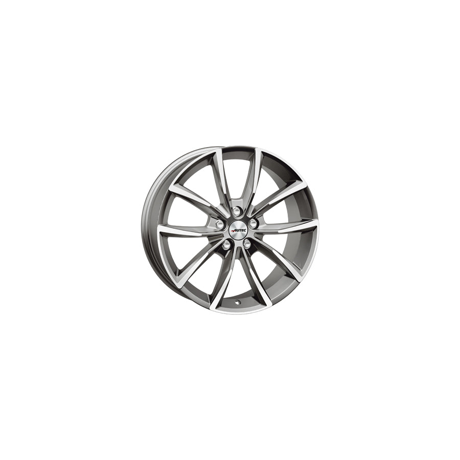 Autec Astana 7x17 ET40 AS7017405094538 Titanium Silver Polished Wheel