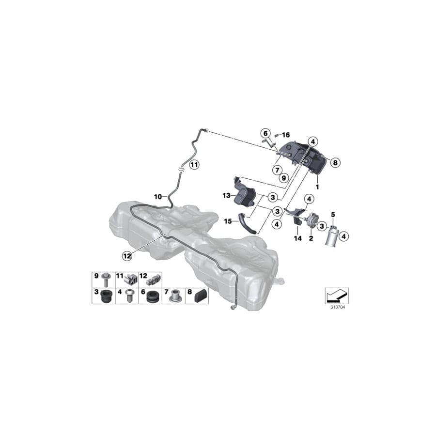 Genuine BMW 16132578720 F07 Dust Filter (Inc. 550iX, 535iX & 550iX 4.4)