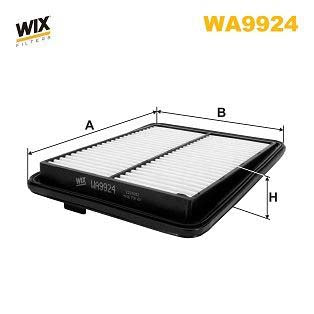 WIX Filters WA9924 Air Filter For Renault Koleos Ii (Hc)