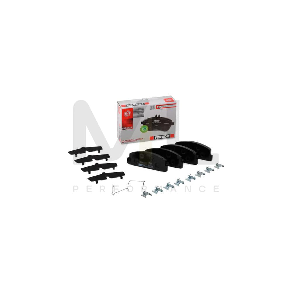 Ferodo Premier Eco Friction FDB1721 Brake Pad Set Not Prepared for Wear Indicator, With Bracket, With Accessories