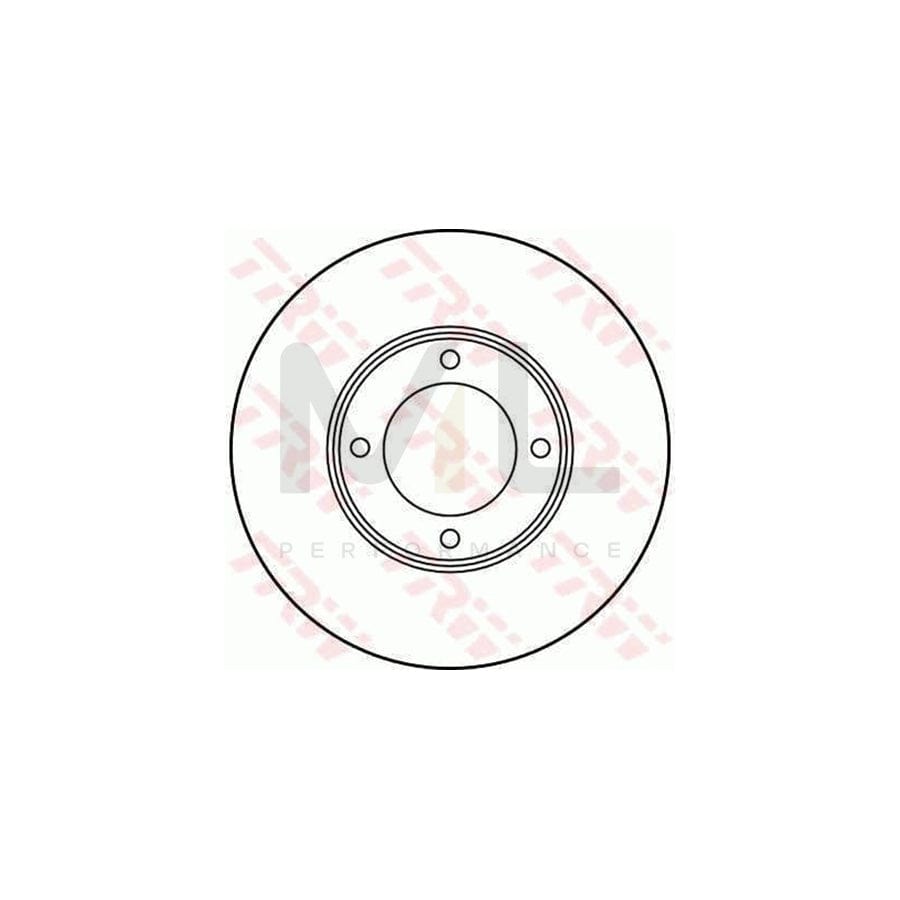 TRW DF1438 Brake Disc for TOYOTA Cressida III Saloon (X70) Vented  - 1 piece