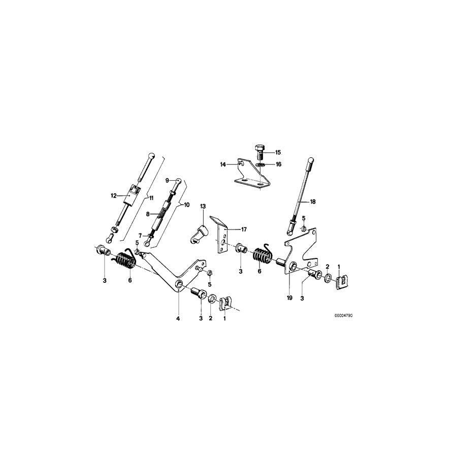 Genuine BMW 35411118378 E23 E12 E24 Pull Rod (Inc. 633CSi, 733i & 528i)